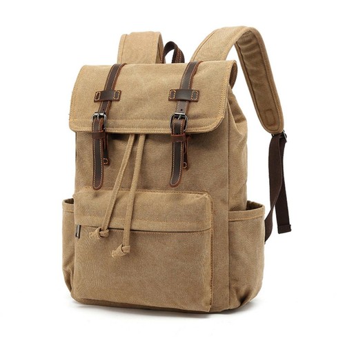 Canvas backpack casual flap - canvas,