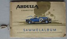 Sammelbilder Abdulla Zigaretten Album Automobile Bilder komplett