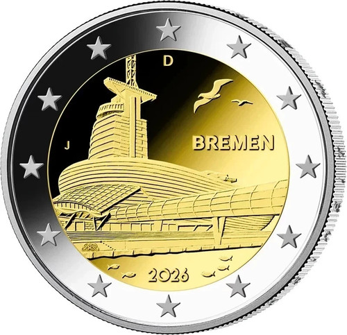 Euro bremen klimahaus münze - 2,