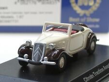 BOS Citroen Traction Avant Cabrio, 1936, beige/dunkelbraun - 87731 - 1:87