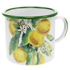 Pflanztasse emaille deko - pflanztasse,