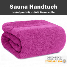 XXL Saunatuch 80x200 cm 100% Baumwolle, Frottee, Premium Handtuch, Badetuch