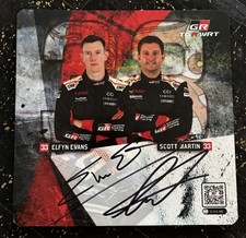 Original Autogrammkarte Evans / Martin, Toyota GR Yaris WRC, CER 2025, Rallye