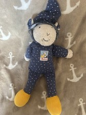 Sigikid Schaf Lamm Frottee Anzug blau Sterne Mütze 35 cm Stofftier, Kuscheltier