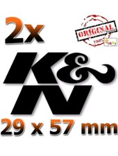 K&N Die Cut Schwarz 29x57mm