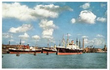 HAPAG - Hamburg-Amerika-Linie - Frachtschiff im Ellerholzhafen