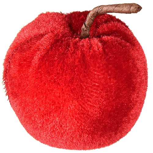Deko äpfel stoff samt rot - deko,