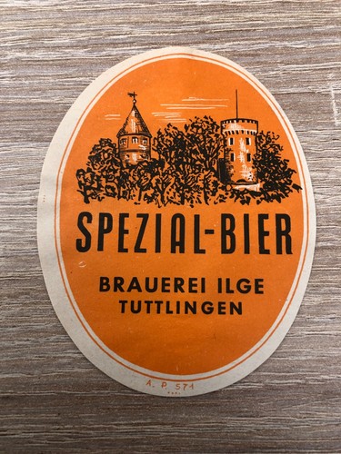 Bieretikett brauerei ilge - bieretikett,