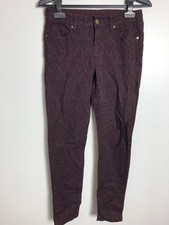 KHUJO Damen Skinny Hose Modell: Paradise Burgund S