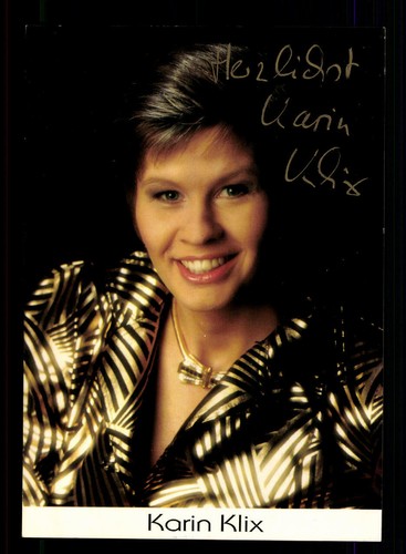 Karin klix autogrammkarte - karin,