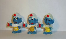 SCHLAFMÜTZE SCHLUMPF mit seltener Topfbemalung E.D.D.S. Schlümpfe 1981 ORIGINAL