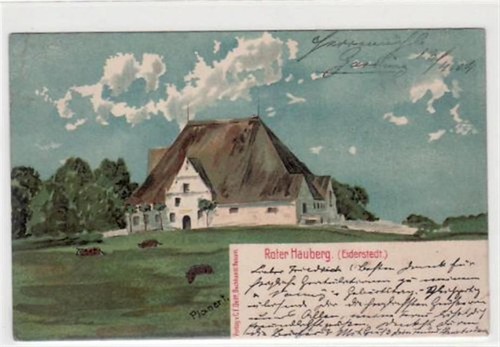 Eiderstedt lithographie mit - eiderstedt,,