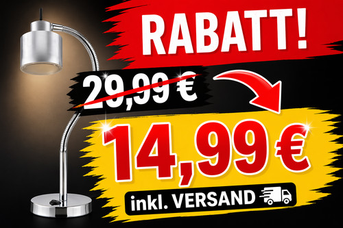 Led tischleuchte mit flexiblem - led,