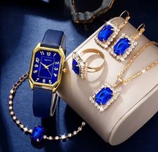 Luxus Damen Uhr & Schmuck Set