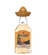 Sierra Tequila Reposado / 38 % vol / 0,05 l PET-Flasche mit goldenem Hut