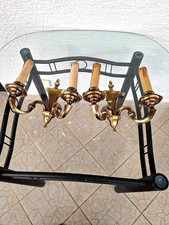 2 Antike 2-armige Messing