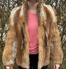 Vintage rotfuchs pelzjacke - vintage,