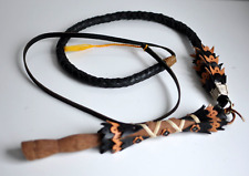 Bullenpeitsche Pferde Hirten Peitsche Rindsleder geflochten Leder Ungarn Csikos