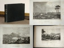 MEYERS UNIVERSUM VON 1842 ANSICHTEN STÄDTE 90 STAHLSTICHTAFELN DOPPELBAND