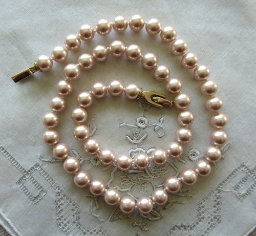 Collier perlenkette rosé - -,