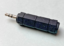 Adapter Audio AUX Klinke 5,5 mm zu 3,5mm Stecker Buche Stereo Kopfhörer Mikrofon