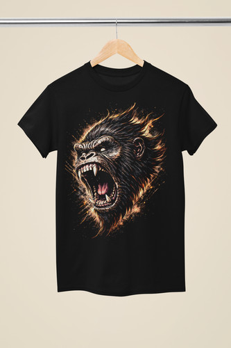 Demon gorilla fire - gorilla,