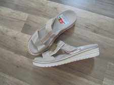 Ara  Damenschuhe Pantoletten Bequem Gr.37,Beige/Weiss,Silber