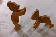 Zwei Bär (en) Holz Teddy