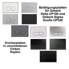 Drückerplatte für Geberit Sigma und Delta UP100 weiß matt chrom schwarz