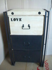 Schubladenkomode . Pinienholz H/B ca :98x60cm Pinie+Metall Gutmann Factory  C