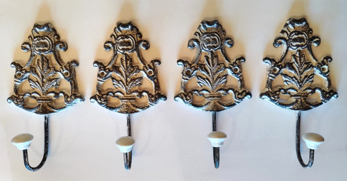 Gusseisen wandhaken 4er set - wandhaken,