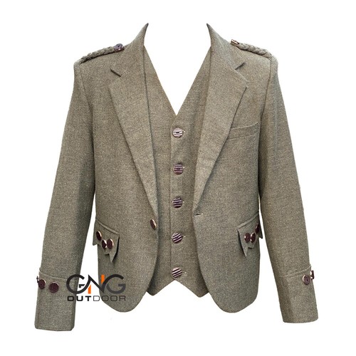 Schottisch grün tweed wolle - schottisch,