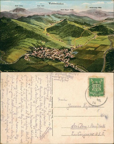 Waldmünchen panoramablick - waldmünchen,