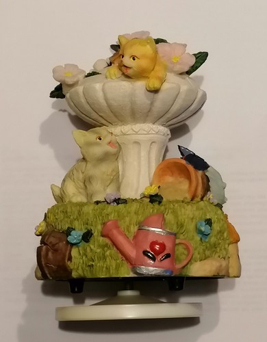 Spieluhr blumen brunnen mit - spieluhr,