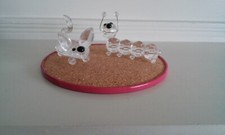 2 Tierfiguren, Raupe und Maus