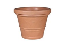 Pflanzkübel Blumenkübel frostfest Claudia 45 cm terrakotta bruchsicher