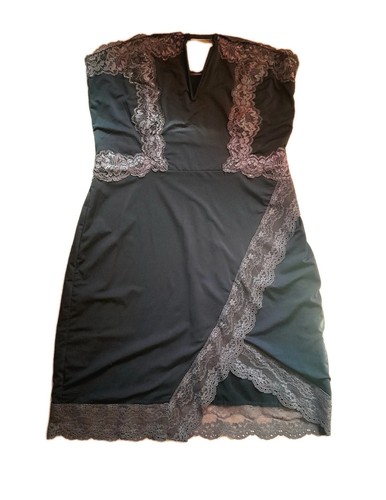 Bandeau minikleid mit spitze - mit,