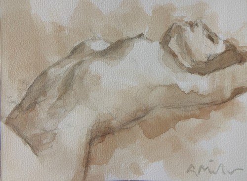 Gerry miller aquarell - miller., aquarell-"akt"