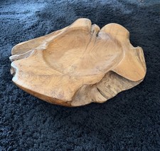 Massivholz Schale Teak Wurzel