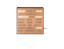 Uhr mit deutscher Wort-Anzeige Kunststoffuhr Adapteruhr Stilvoll Geschenkidee