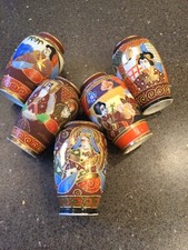 5 Japan Vasen Vase handgemalte Satsuma verschieden gemarktet Konvolut