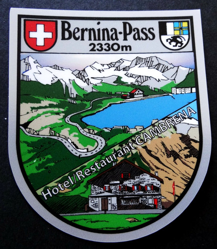 Souvenir aufkleber bernina - souvenir-aufkleber,