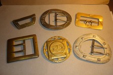 Schöne alte metall Gürtelschnalle - Gürtelschliese 6 Stück teils Jugendstilart !