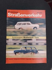 Der deutsche Straßenverkehr 10/1977 MZ TS 250/1 ,Test Lada Kombi, Moskwitsch