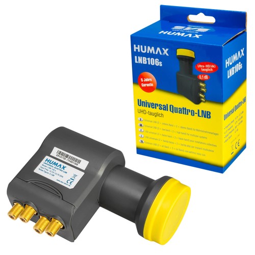 Humax lnb quattro 106s 4k - quattro, hd/4k