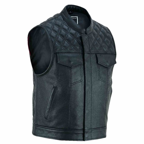 Herren lederweste zipper - herren,