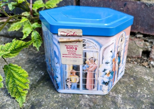 Vintage alte blechdose eduscho - blechdose,