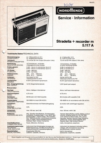 Service manual anleitung - service, für