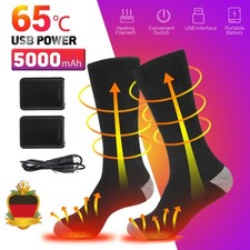 USB AKKU Beheizbare Einlegesohlen Thermosohlen Schuhheizung Schuheinlagen Winter