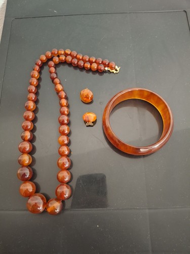 3er set art deco bakelite - 3er,